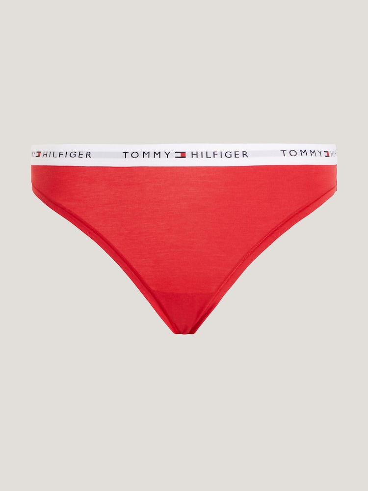 Tommy Hilfiger Red Iconic Curve Thong - Image 4 of 4