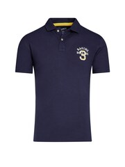 Raging Bull Blue No. 3 Jersey 100% Cotton Polo Shirt - Image 8 of 8