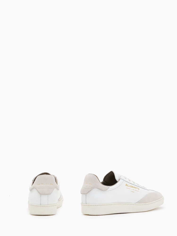 AllSaints White Thelma Sneakers - Image 3 of 5