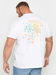 BadRhino Big & Tall 100% Cotton Ride The Wave T-Shirt - Imagen 2 de 4