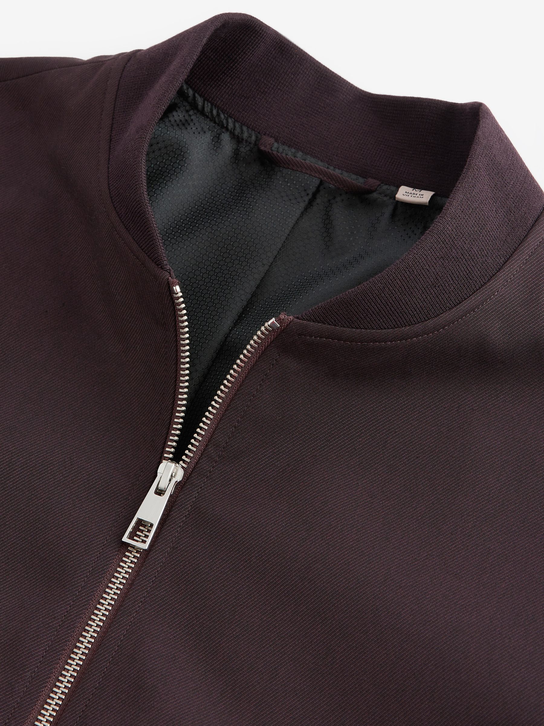 Buy Burgundy Red Smart Bomber Jacket from Next USA