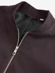 Burgundy Red Smart Bomber Jacket - Image 11 of 13