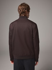 Burgundy Red Smart Bomber Jacket - Image 4 of 13