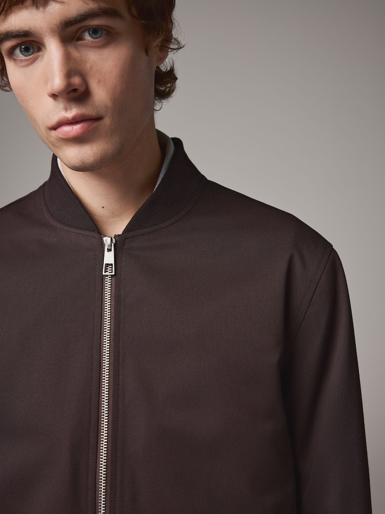 Rouge bordeaux - Blouson bomber élégant - Image 5 of 13