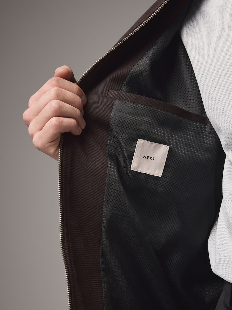 Rouge bordeaux - Blouson bomber élégant - Image 6 of 13