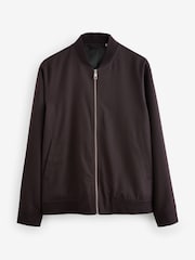 Burgundy Red Smart Bomber Jacket - Image 7 of 13