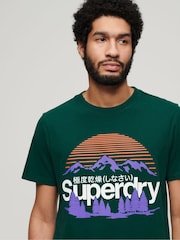 Superdry Green Great Outdoors Graphic T-Shirt - Image 3 of 6