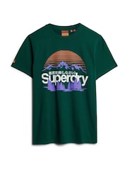 Superdry Green Great Outdoors Graphic T-Shirt - Image 4 of 6