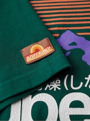 Superdry Green Great Outdoors Graphic T-Shirt - Image 5 of 6