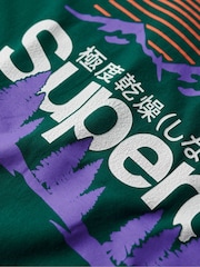 Superdry Green Great Outdoors Graphic T-Shirt - Image 6 of 6