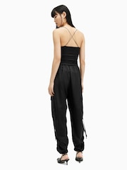 AllSaints Black Kaye Trousers - Image 3 of 7