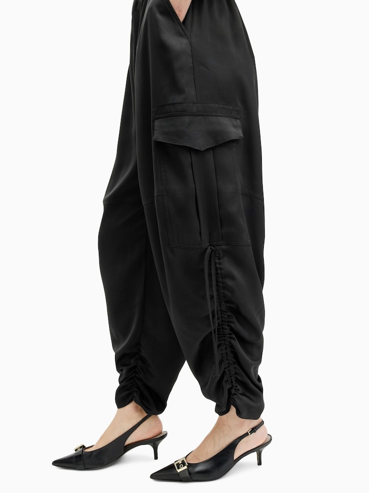AllSaints Black Kaye Trousers - Image 5 of 7