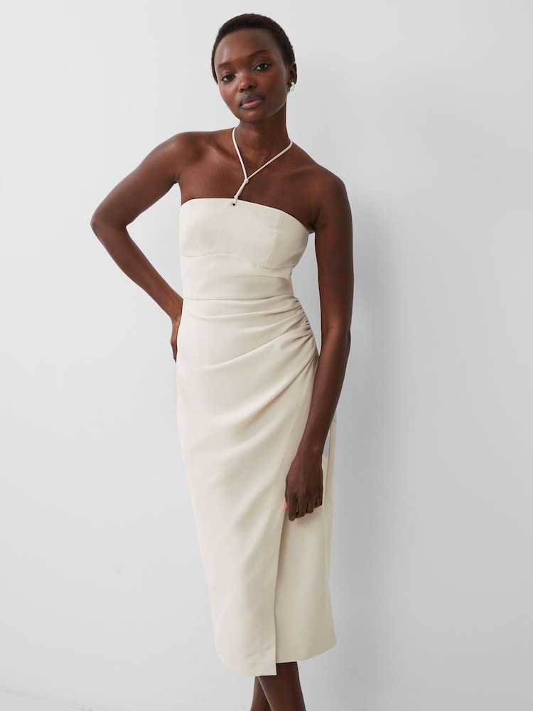 French Connection Echo Crepe Halter Dress - Image 1 of 4