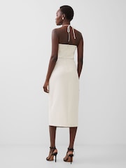 French Connection Echo Crepe Halter Dress - Image 2 of 4