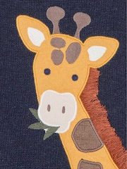 JoJo Maman Bébé Navy Giraffe Jumper - Image 4 of 4