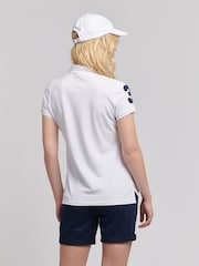U.S. Polo Assn. White Player 3 Womens Pique Polo Shirt - Image 2 of 8