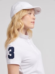 U.S. Polo Assn. White Player 3 Womens Pique Polo Shirt - Image 5 of 8