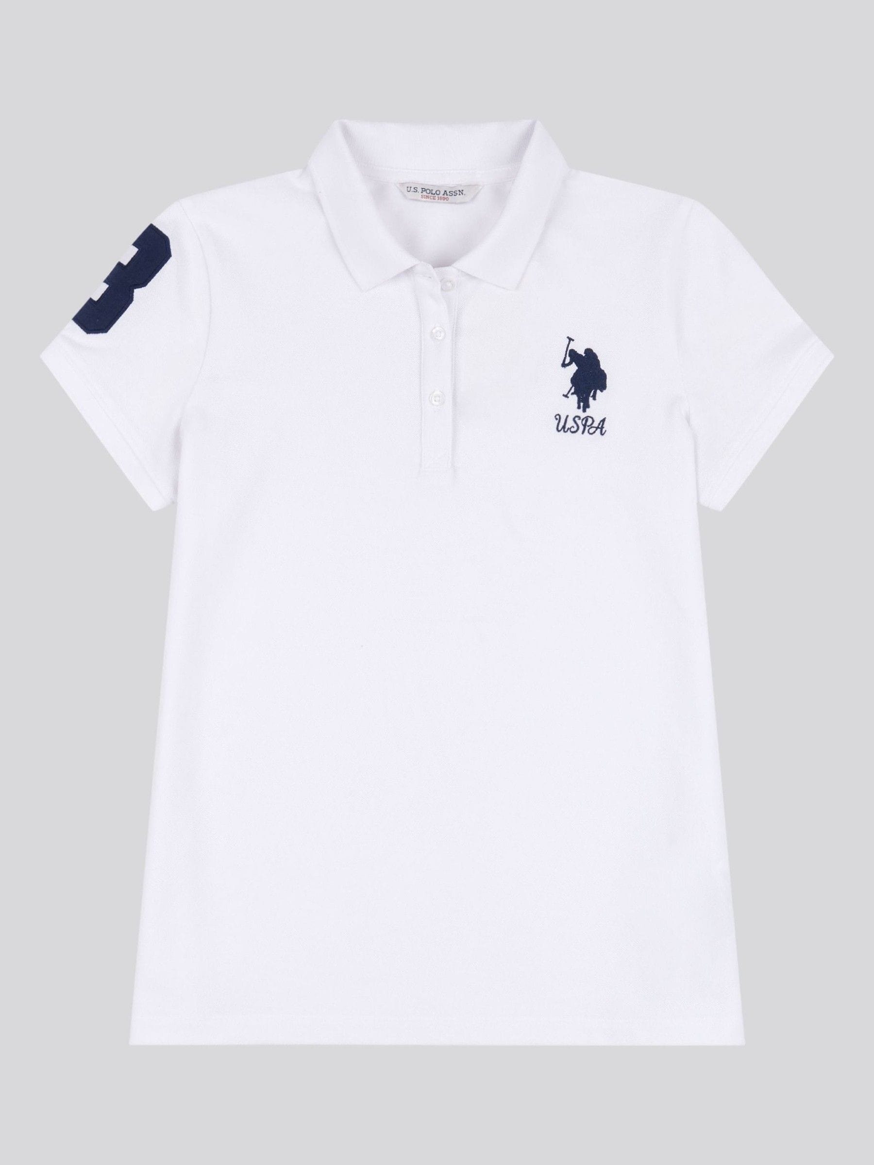 Kaufe Sie WeiB U.S. Polo Assn. Player 3 Womens Pique Polo Shirt bei Next Deutschland