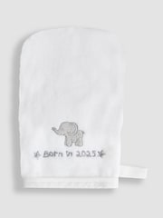 JoJo Maman Bébé Born in 2025 Hooded Towel & Wash Mit - Image 3 of 4