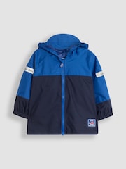 Azul cobalto - JoJo Maman Bébé Pack Away Rain Jacket - Imagen 1 de 4