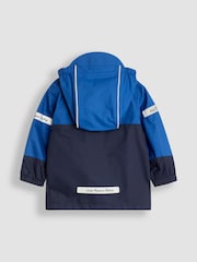 Azul cobalto - JoJo Maman Bébé Pack Away Rain Jacket - Imagen 2 de 4