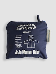Azul cobalto - JoJo Maman Bébé Pack Away Rain Jacket - Imagen 3 de 4