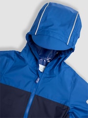 Azul cobalto - JoJo Maman Bébé Pack Away Rain Jacket - Imagen 4 de 4