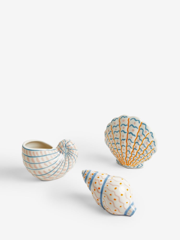Conjunto de ornamentos de concha com padrão 3 - Imagem 3 de 3