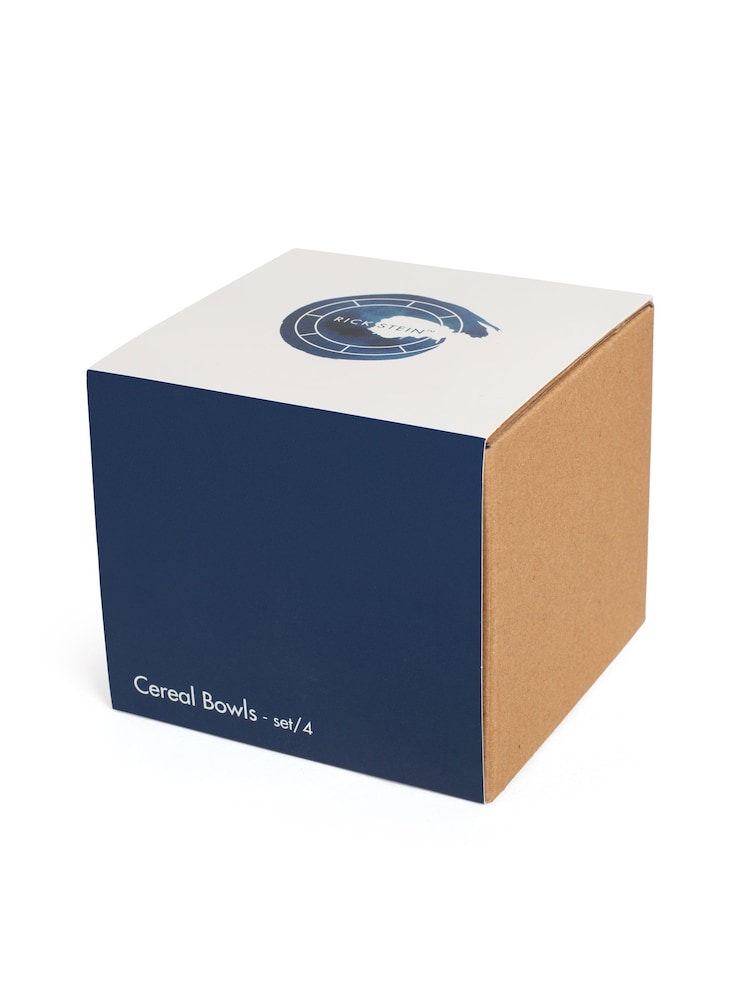 Rick Stein Set of 4 Blue Coves of Cornwall Cereal Bowls - Image 4 of 4