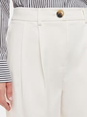 Whistles Bethany Barrel Leg White Trousers - Image 4 of 5