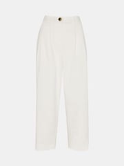Whistles Bethany Barrel Leg White Trousers - Image 5 of 5