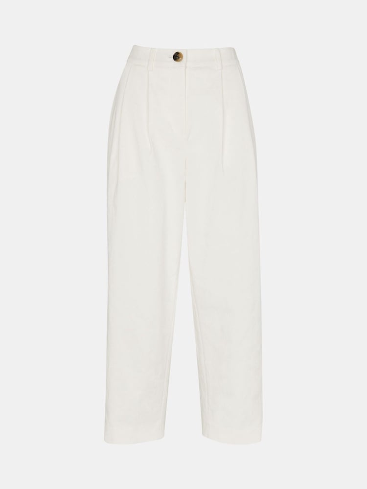 Whistles Bethany Barrel Leg White Trousers - Image 5 of 5 Whistles Bethany Barrel Leg White Trousers - Image 5 of 5