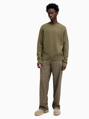 AllSaints Green Statten Crew Jumper - Image 3 of 8