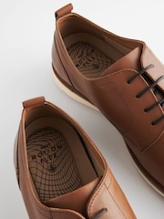 Tan/Brown Leather Derby Shoes - Image 6 of 7