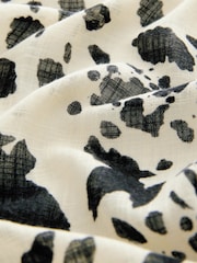 Yellow Dalmation Print Lightweight Scarf - Image 6 of 7