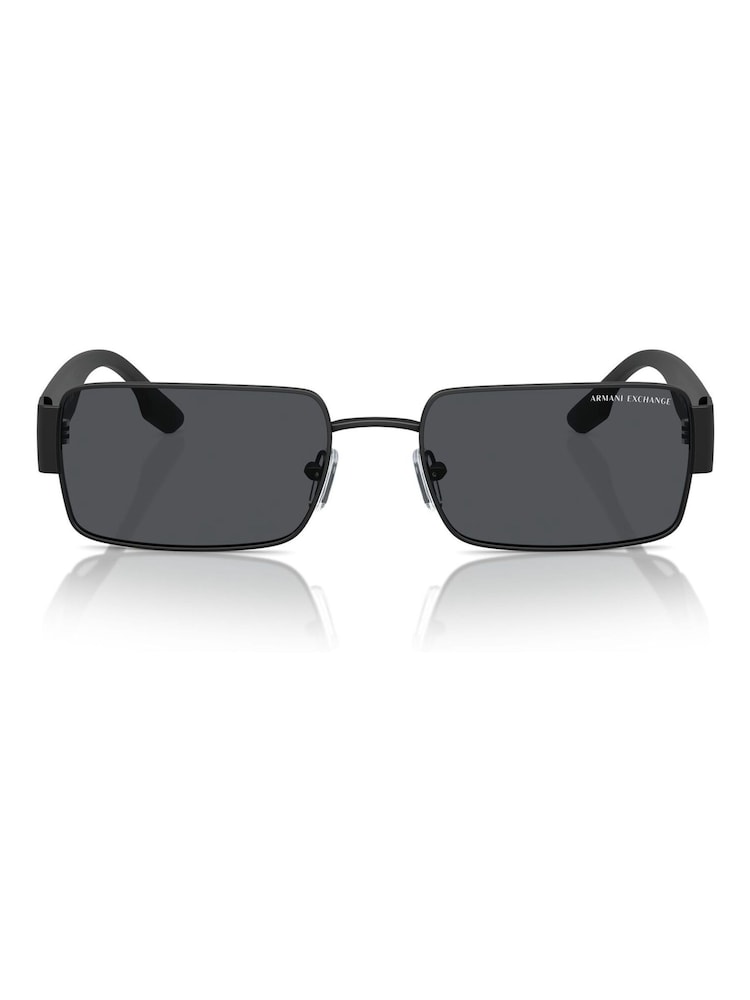 Armani Exchange Ax2052S Rectangle Black Sunglasses - Image 1 of 5