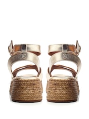Metallic - Moda in Pelle Pashyn Riemensandalen mit Keilsohle - Bild 3 von 4