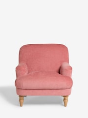 Laura Ashley Baron Chenille Old Rose Pink Clipsham Accent Chair - Image 3 of 8