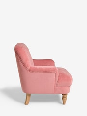 Laura Ashley Baron Chenille Old Rose Pink Clipsham Accent Chair - Image 5 of 8
