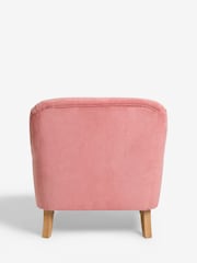 Laura Ashley Baron Chenille Old Rose Pink Clipsham Accent Chair - Image 6 of 8