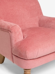 Laura Ashley Baron Chenille Old Rose Pink Clipsham Accent Chair - Image 7 of 8