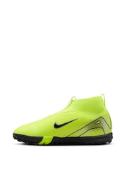 Nike Yellow Kids Mercurial Zoom Superfly 10 Academy Turf Football Boots - Image 2 of 8