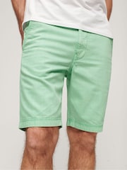 Superdry Light Green Officer Chino Shorts - Image 1 of 4