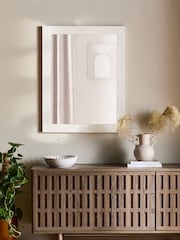 White Stone Effect Over Mantel Wall Mirror - Image 2 of 6