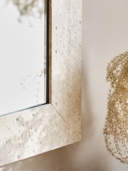 White Stone Effect Over Mantel Wall Mirror - Image 3 of 6