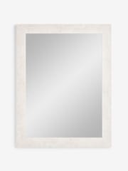 White Stone Effect Over Mantel Wall Mirror - Image 4 of 6