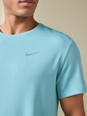 Nike Denim Turq Dri-FIT Miler Running T-Shirt - Image 4 of 4