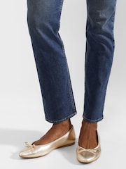 Hobbs Gold Lisa Ballerinas - Image 1 of 3