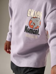 Lilac Purple Long Sleeve T-Shirt (3mths-7yrs) - Image 2 of 6