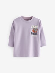 Lilac Purple Long Sleeve T-Shirt (3mths-7yrs) - Image 3 of 6